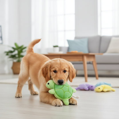 Peluche tortue pour chien
